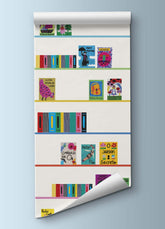 Papel de Parede Infantil - Biblioteca de Criança